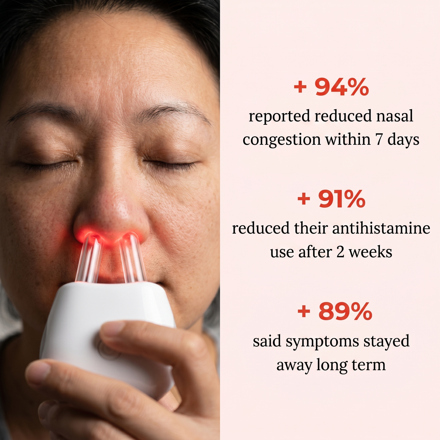 Nasely™ Relief Pro: Smart Nasal Red Light Therapy