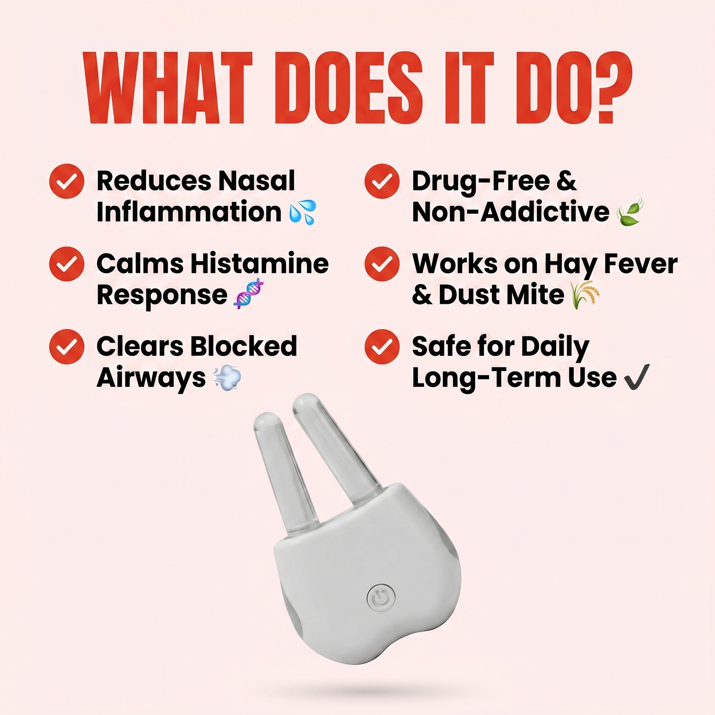 Nasely™ Relief Pro: Smart Nasal Red Light Therapy