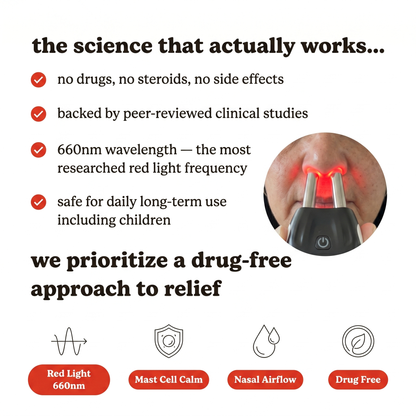 Nasely™ Relief Pro: Smart Nasal Red Light Therapy